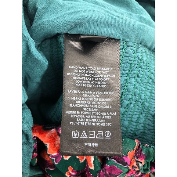 Anthropologie Surplice Tie-Front Blouse in green, size XS, perfect condition - Picture 6 of 10